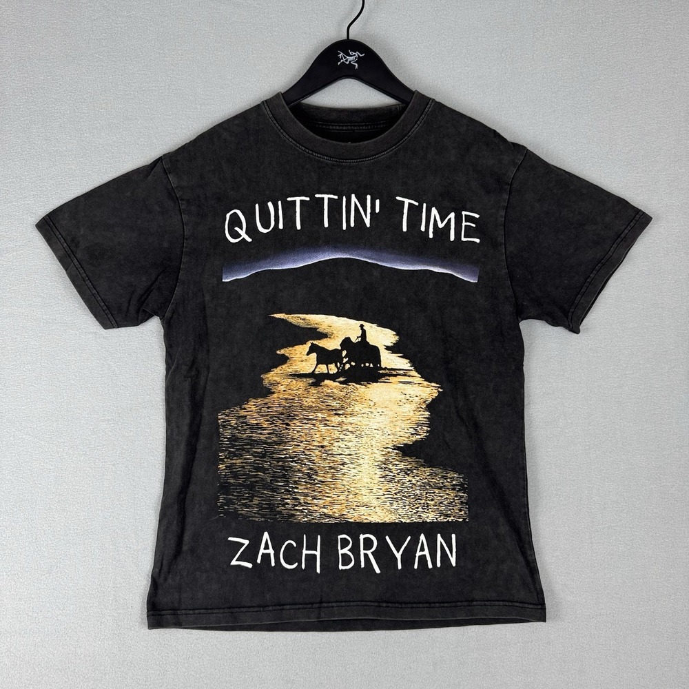 Zach Bryan The Quittin Time Tour 2024 T-Shirt One Of These Days Merch Size Small